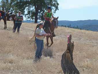 Carli Gets Instructions from the Horsemanship Judge